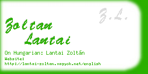 zoltan lantai business card
